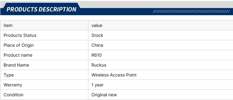 Ruckus R610（1）