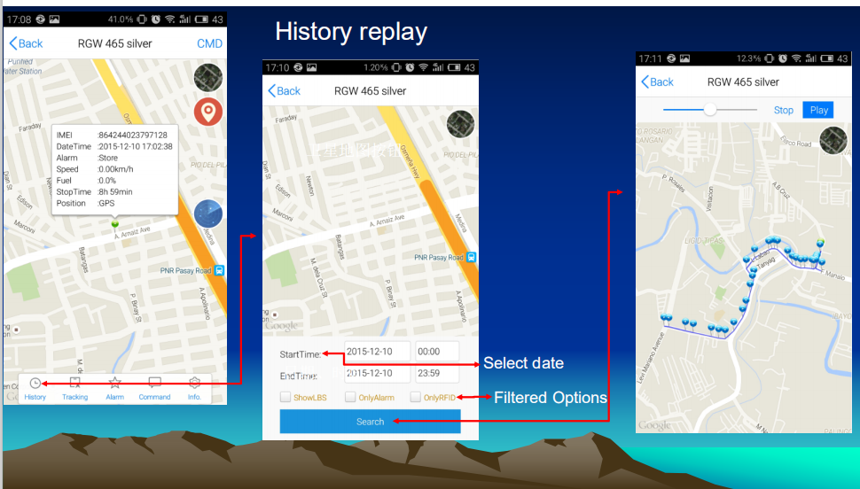 GPS追踪系统，带IOS和Android APP
